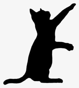 Cat Tail Clipart Jpg Download Image - Silhouette Black Cat Tattoo, HD Png Download, Transparent PNG