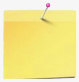 #postit #sticky #note #yellow #pin #menno #paper#reminder - Construction Paper, HD Png Download, Transparent PNG