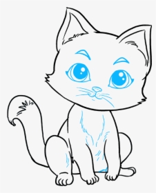 How To Draw Kitten - Kitten, HD Png Download, Transparent PNG