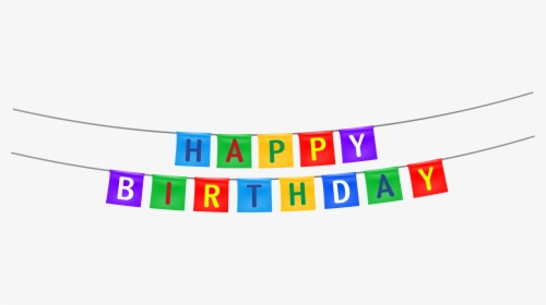 Streamers Clipart - Happy Birthday Banner Png, Transparent Png, Transparent PNG