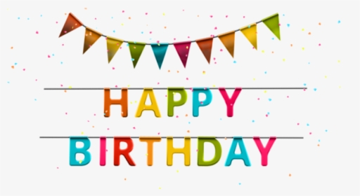 Free Png Download Happy Birthday With Streamer Png - Graphic Design, Transparent Png, Transparent PNG