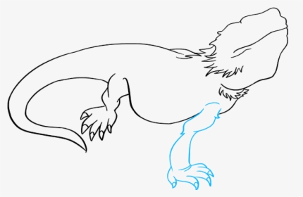 How To Draw Bearded Dragon Lizard, HD Png Download, Transparent PNG