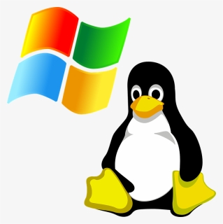Windows Vs - Linux - Windows And Linux Icon, HD Png Download, Transparent PNG