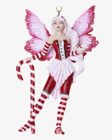 Peppermint Fairy Hanging Ornament - Amy Brown Christmas Fairy, HD Png Download, Transparent PNG