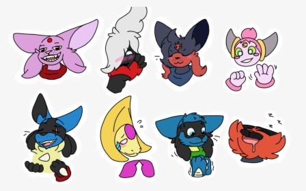 A Batch Of A World Of Nightmares Character Expressions, - Cartoon, HD Png Download, Transparent PNG