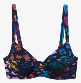 Yelena Bikini Top Midnight Floral - Brassiere, HD Png Download, Transparent PNG