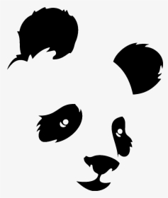Drawing Party Silhouette - Panda Silhouette, HD Png Download, Transparent PNG