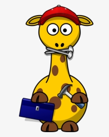 Smiley,area,yellow - Cartoon Giraffe, HD Png Download, Transparent PNG