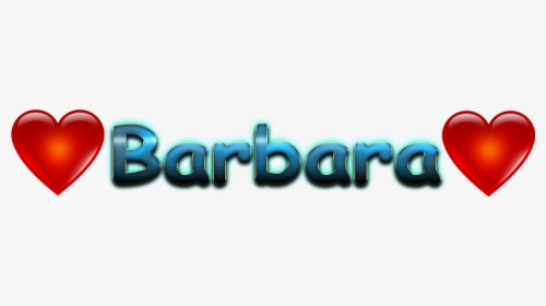 Barbara Love Name Heart Design Png - Barbara Names Logo Png, Transparent Png, Transparent PNG