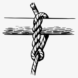 Hitch Knot - Timber Hitch Knot Drawing, HD Png Download, Transparent PNG