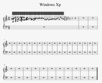 Windows Xp Sheet Music 1 Of 1 Pages - Twinkle Twinkle Little Star Sheet, HD Png Download, Transparent PNG