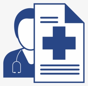 Icon Of Clinician With Piece Of Paper With The Medical, HD Png Download, Transparent PNG