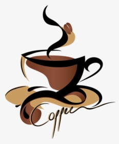 Coffee Cup Coffee Milk Clip Art - Creative Coffee Logo Design, HD Png Download, Transparent PNG
