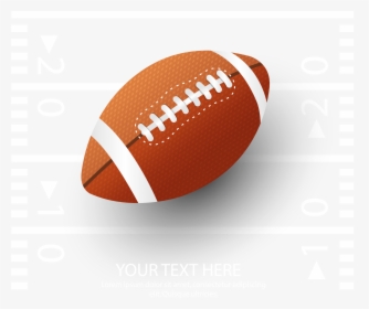 Transparent American Football Ball Png - Rugby And Football Background, Png Download, Transparent PNG