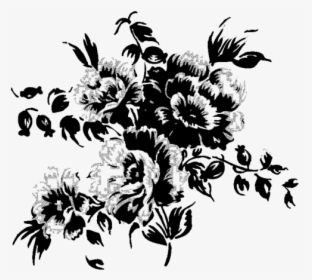 #flowerpng #flowertransparents #transparentstickers - Black White Flowers Png, Png Download, Transparent PNG