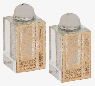 Crystal Salt And Pepper Shaker Set With Gold Plaque - Box, HD Png Download, Transparent PNG