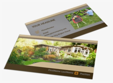 Landscape Design Business Card Template Preview - City Landscape Business Card Design, HD Png Download, Transparent PNG
