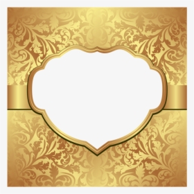 #gold #award #plaque #poster #divider #header #border - Oval Frame No Background, HD Png Download, Transparent PNG