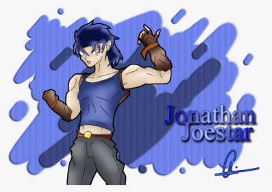 Blue Cartoon Vertebrate Fictional Character Purple - Jonathan Joestar Jojo Memes, HD Png Download, Transparent PNG