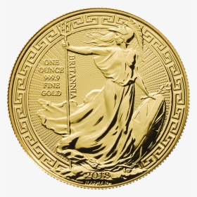 Gold Britannia With Oriental Border Front - 1 Ounce Gold Britannia, HD Png Download, Transparent PNG