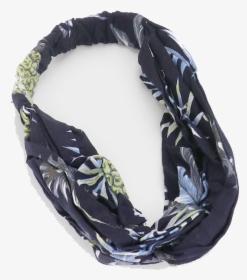 Pineapple Print Knotted Headband In Black- Shoplulu - Scarf, HD Png Download, Transparent PNG