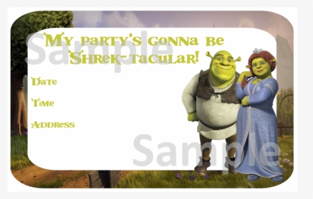 Shrek Birthday Invitations Free, HD Png Download, Transparent PNG