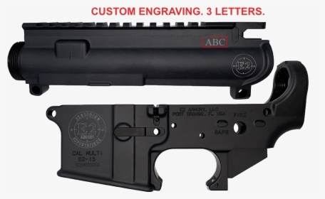 A4 Hard Coat Anodized Upper Amp Lower Receiver Only - Yeet Cannon Ar Lower, HD Png Download, Transparent PNG