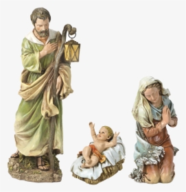 Nativity Roman Holy Family - 27 Scale Nativity Joseph, HD Png Download, Transparent PNG