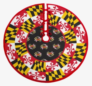 Maryland Flag & Crab / Tree Skirt - Maryland State Flag, HD Png Download, Transparent PNG