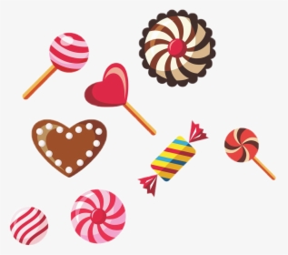 #lollipops #sweets #candies #hearts #love #chocolates - Papel De Parede Candy, HD Png Download, Transparent PNG