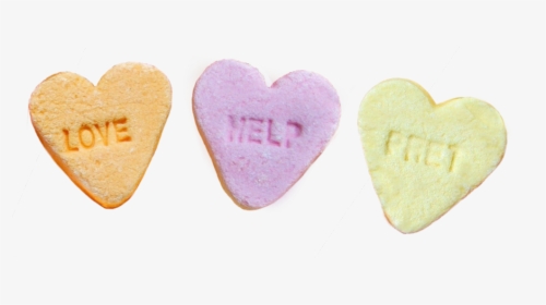 Hearts Cutout Candy Candyhearts Aesthetic Love Help - Heart, HD Png Download, Transparent PNG