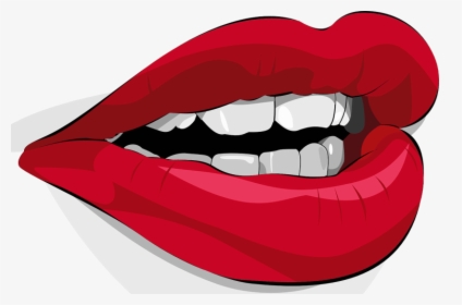 Curve Lips Clipart - Mouth Clip Art, HD Png Download, Transparent PNG