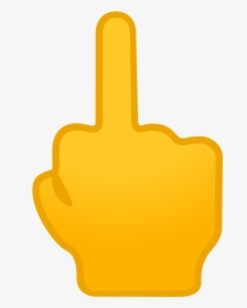 Transparent Finger Icon Png - Middle Finger Emoji, Png Download, Transparent PNG