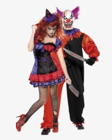 Scary Couple Clown Costumes - Serial Killer Costume, HD Png Download, Transparent PNG