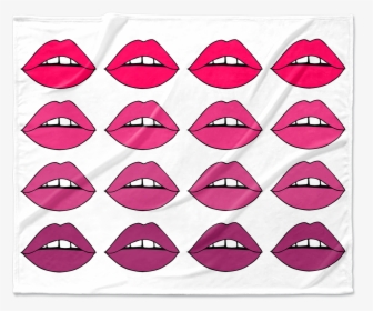 Pink Lips Ombre Blanket - Vector Icons For Fabric, HD Png Download, Transparent PNG