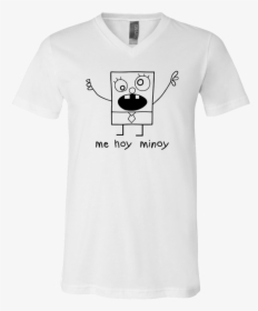 Doodlebob Me Hoy Minoy Shirt Unisex V-neck Bella Canvas - Groom Shirts, HD Png Download, Transparent PNG