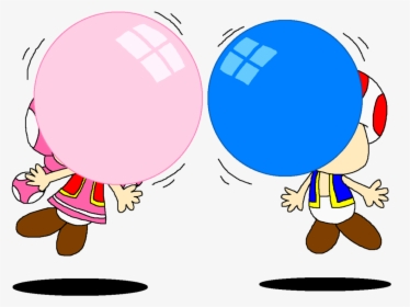 Transparent Air Bubble Png - Bubble Gum Toad And Toadette, Png Download, Transparent PNG