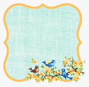 Free Vintage Bluebird Tags 1 2013 By Fptfy - Bluebird Frame, HD Png Download, Transparent PNG