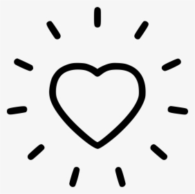 Shine Radiant - Heart Shine Icon, HD Png Download, Transparent PNG