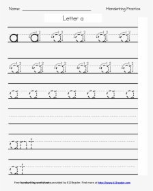 Printable Handwriting Worksheets Main Image - Handwriting Practice 1st Grade, HD Png Download, Transparent PNG