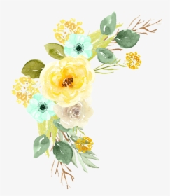 Hand Painted Flowers Color Flower Png Transparent - Painted Flowers Png Transparent Background, Png Download, Transparent PNG