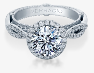 Picture Of Venetian-5062r - Art Deco Solitaire Diamond Ring, HD Png Download, Transparent PNG