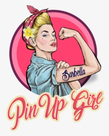 Pin Up Girl - Women Stronger Than Men Cartoon, HD Png Download, Transparent PNG