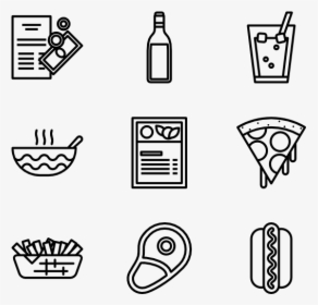 Food And Drink Icon Png - Food Drink Icon Png, Transparent Png, Transparent PNG