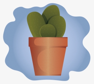 Cactus - Flowerpot, HD Png Download, Transparent PNG