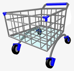 Clipart Man Grocery Shopping - Cart Clip Art, HD Png Download, Transparent PNG