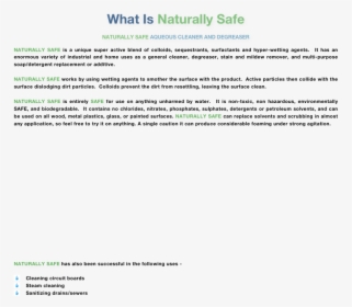What Is Naturally Safe  naturally Safe Aqueous Cleaner - Medicinal Herbs, HD Png Download, Transparent PNG