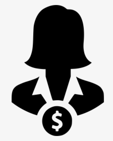 Free Clipart Lost Money Female Vector Stock Woman Money - Woman With Money Icon, HD Png Download, Transparent PNG