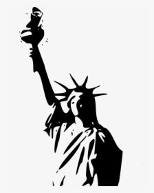Statue-2153325 - Silhouette Transparent Statue Of Liberty, HD Png Download, Transparent PNG
