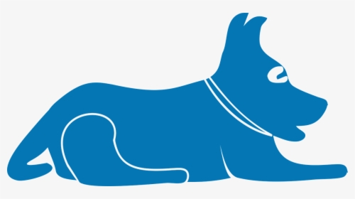 Dog Silhouette Clipart Blue, HD Png Download, Transparent PNG